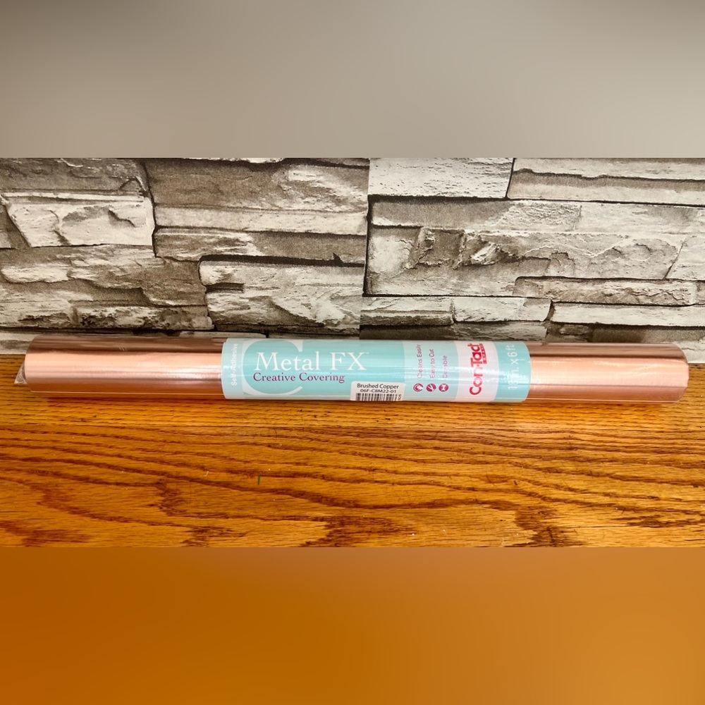 Brushed Copper Contact Paper 18 in. X 6 ft.